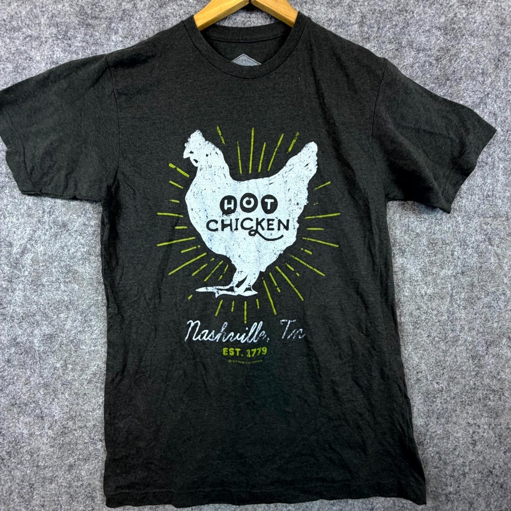 Nashville Hot‎ Chicken Music City Threads T-Shirt Unisex Medium Black Graphic